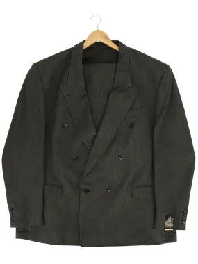 1940s Demob Look Grey Herringbone Suit