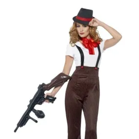 20s Glam Gangster Costume Adult Brown Red