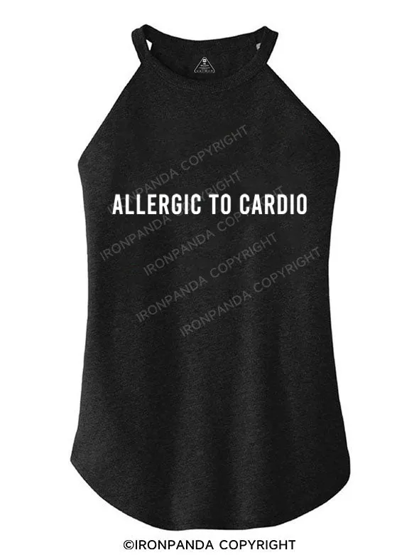 ALLERGIC TO CARDIO TRI ROCKER COTTON TANK