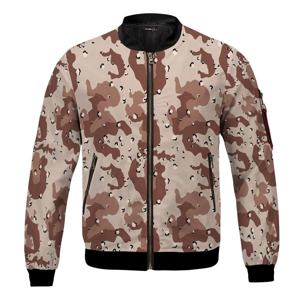 American Chocolate Chip Desert Battle Dress Uniform Camo Bomber Jacket