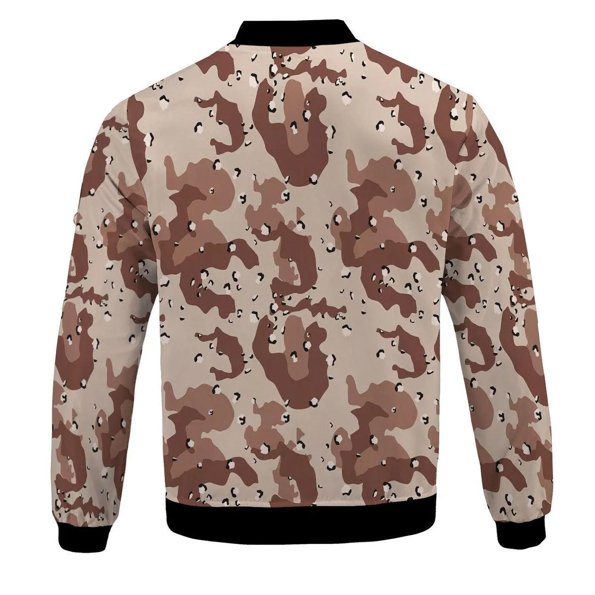 American Chocolate Chip Desert Battle Dress Uniform Camo Bomber Jacket