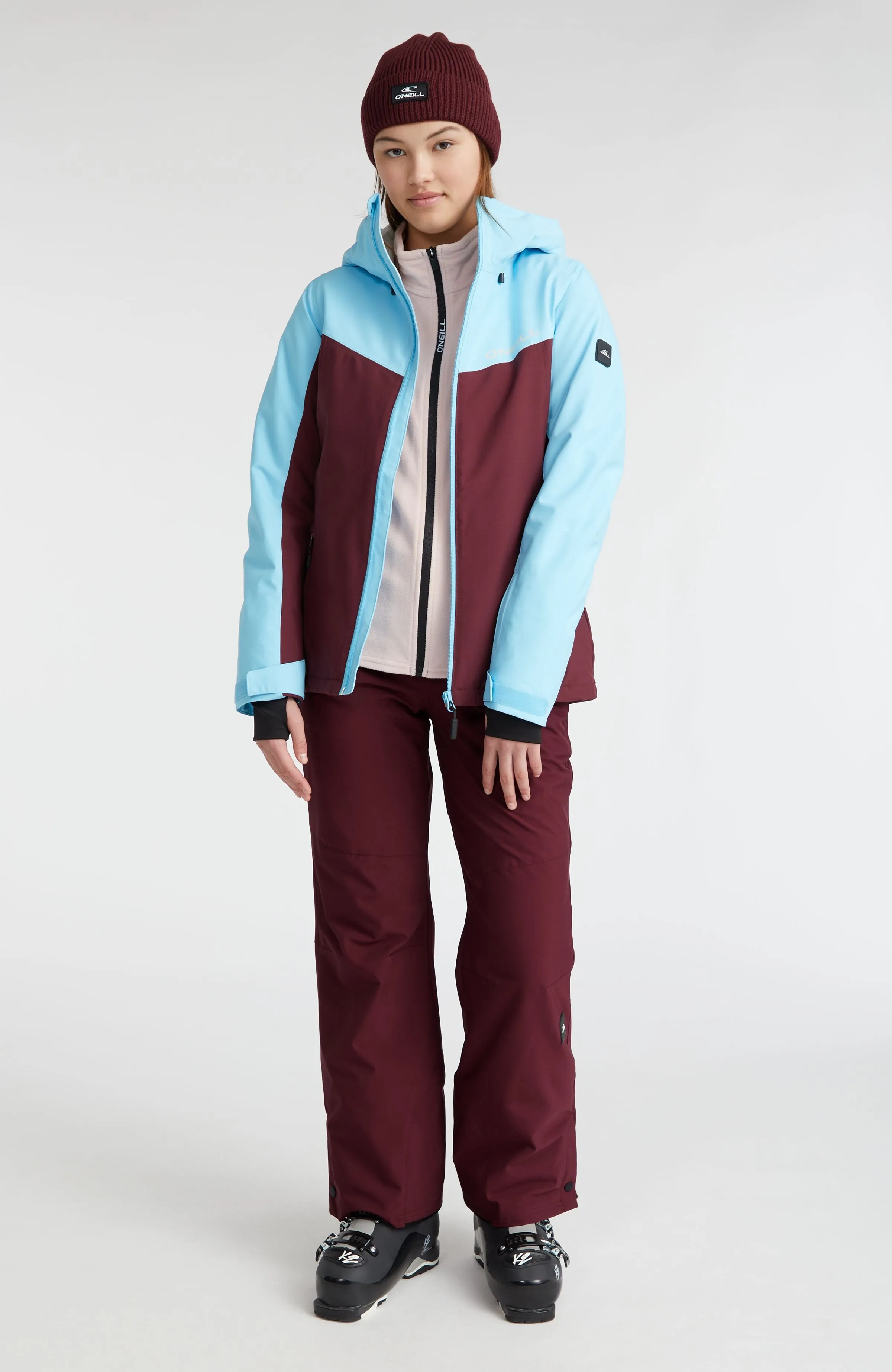 Aplite Snow Jacket | Blue Wave Colour Block