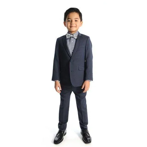 Appaman Mod Boys Slim Peacoat Birdseye Suit Q8SU5