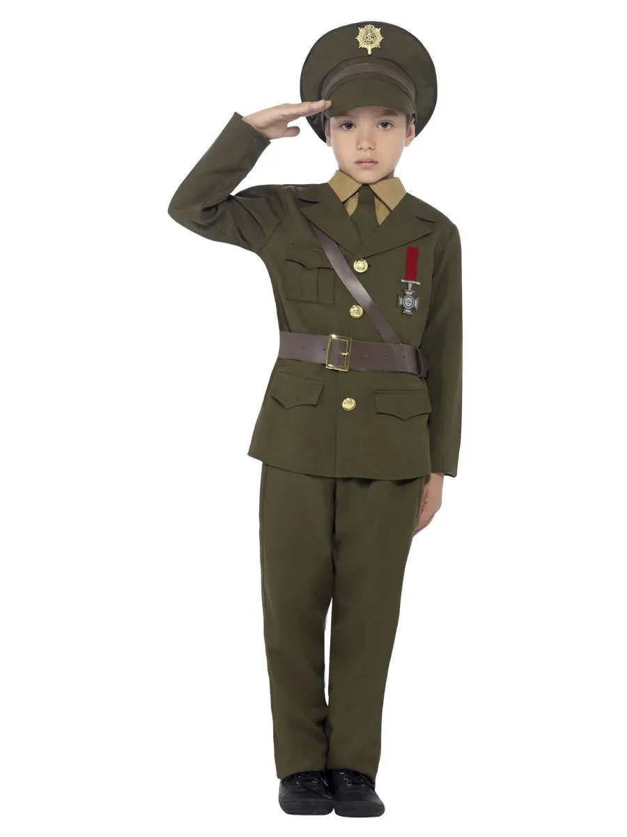 Army Officer Costume Kid