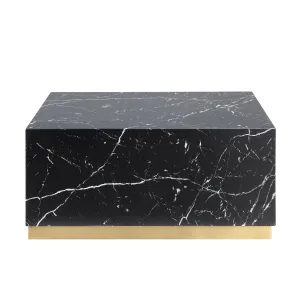 Astraia Black Large Square Coffee Table