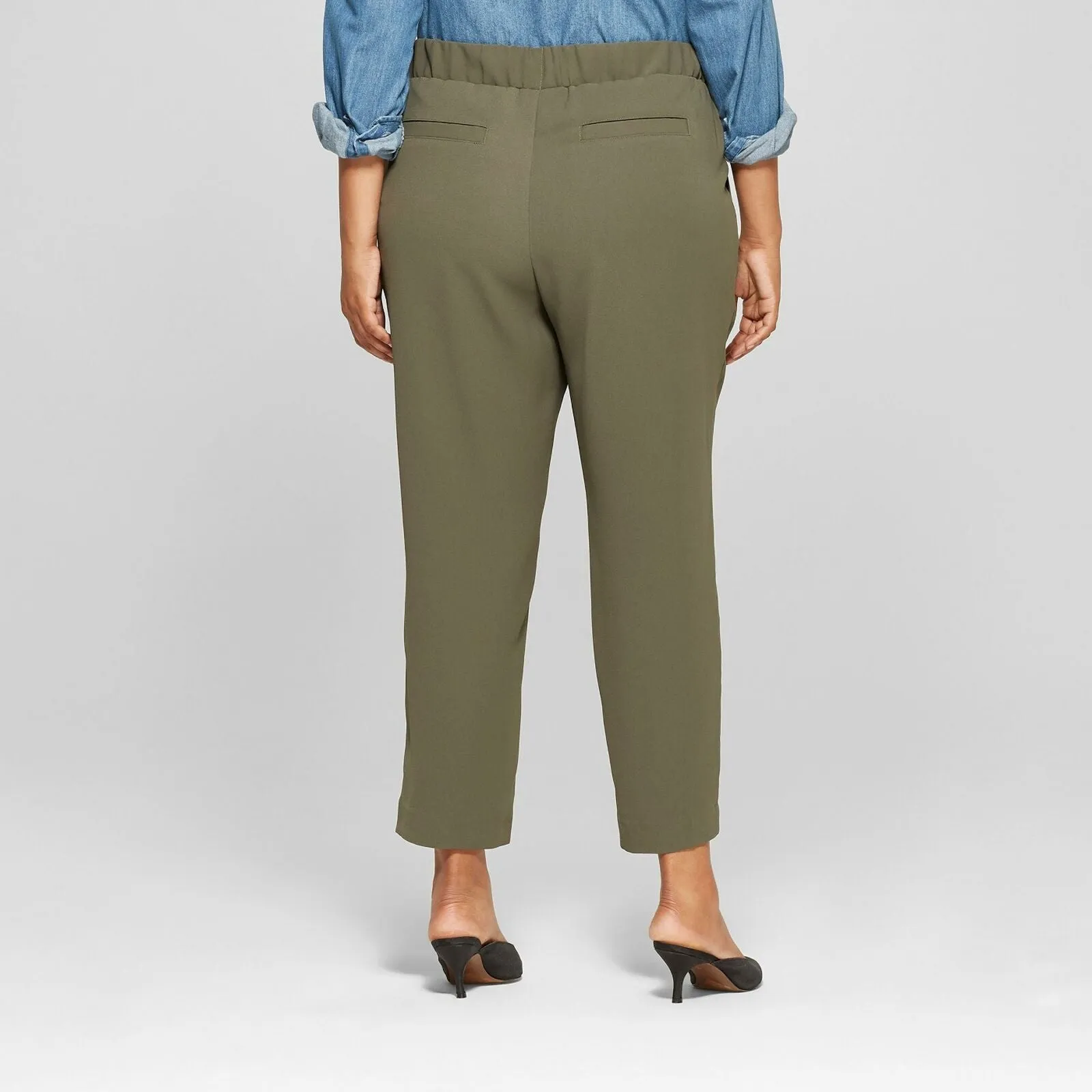 Ava & Viv Women's Plus Size Soft Utility Pants