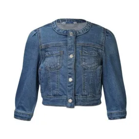 BABY GIRLS DENIM JACKET - BLUE