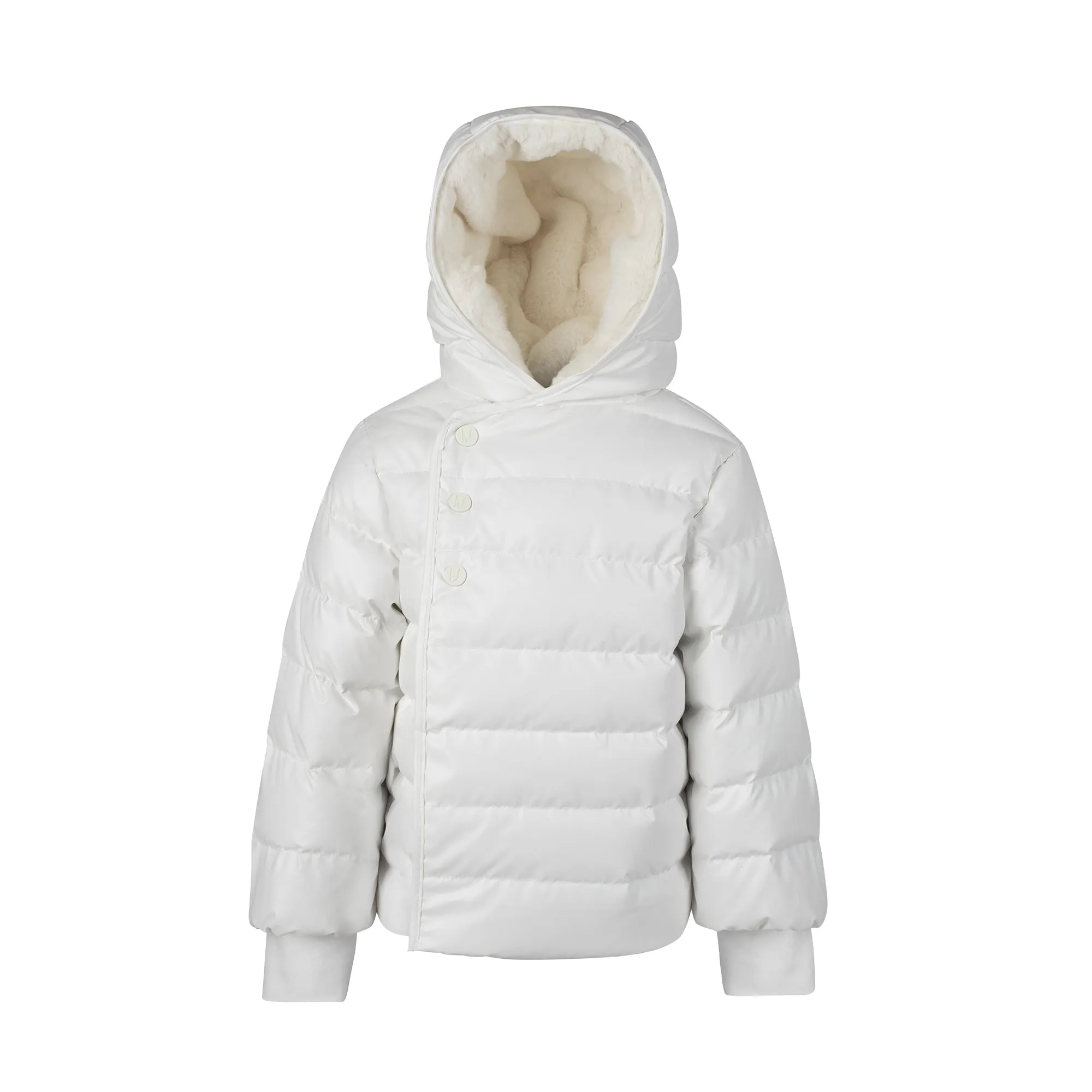 BABY GROSGRAIN COAT-White