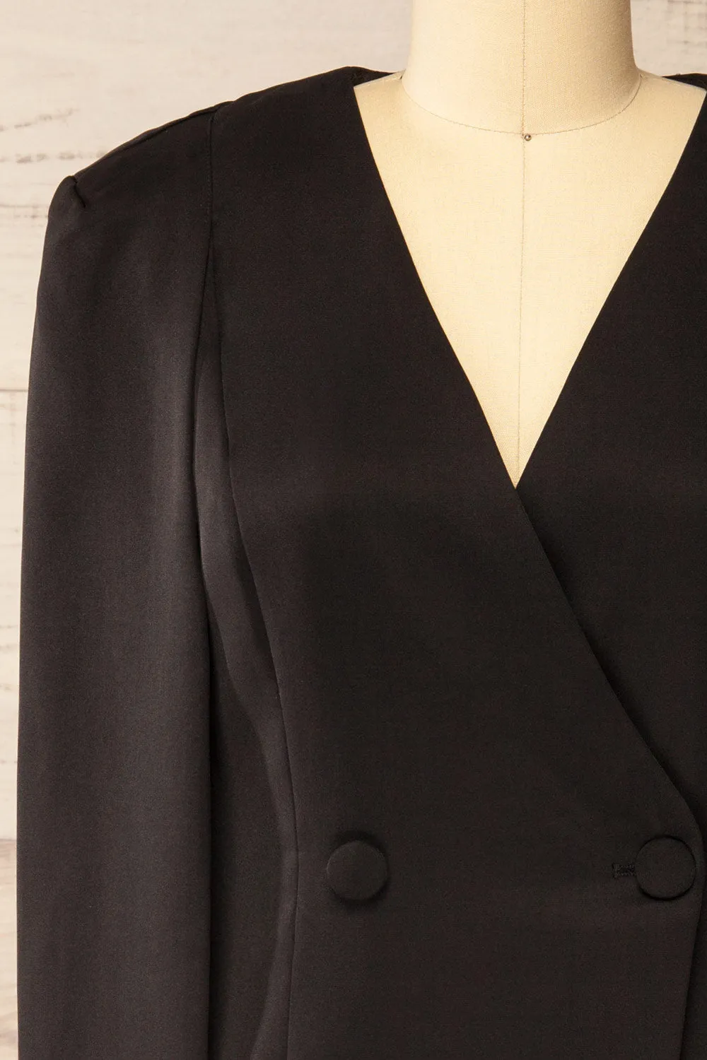 Baumeles Black | Cape Blazer Dress