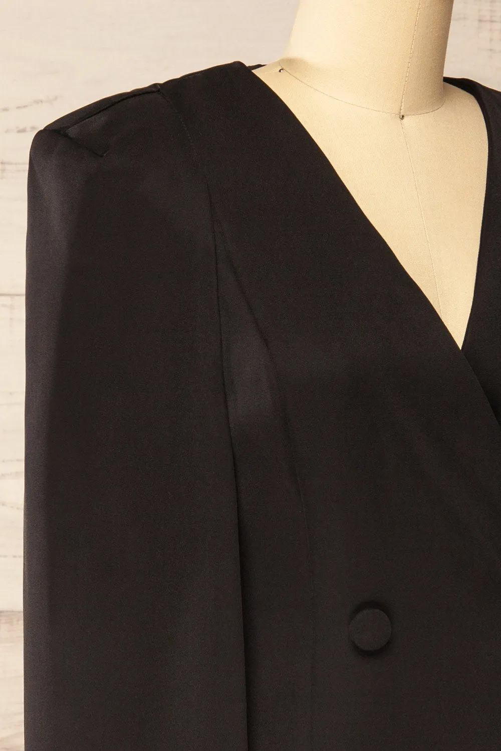 Baumeles Black | Cape Blazer Dress