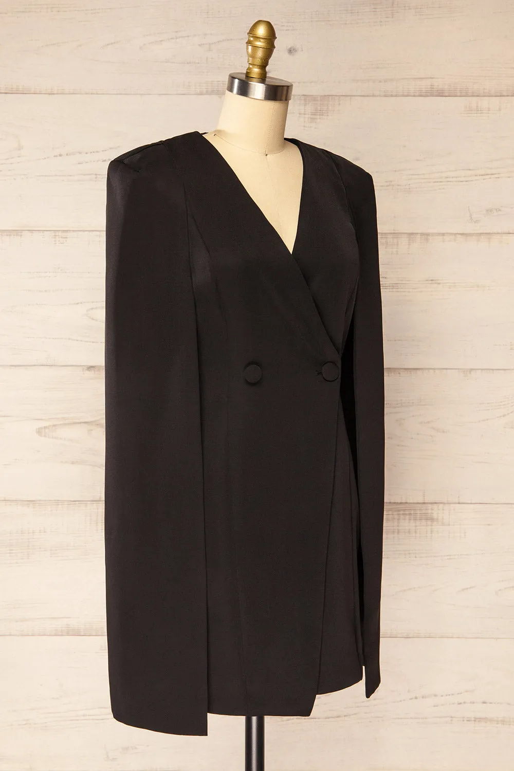 Baumeles Black | Cape Blazer Dress