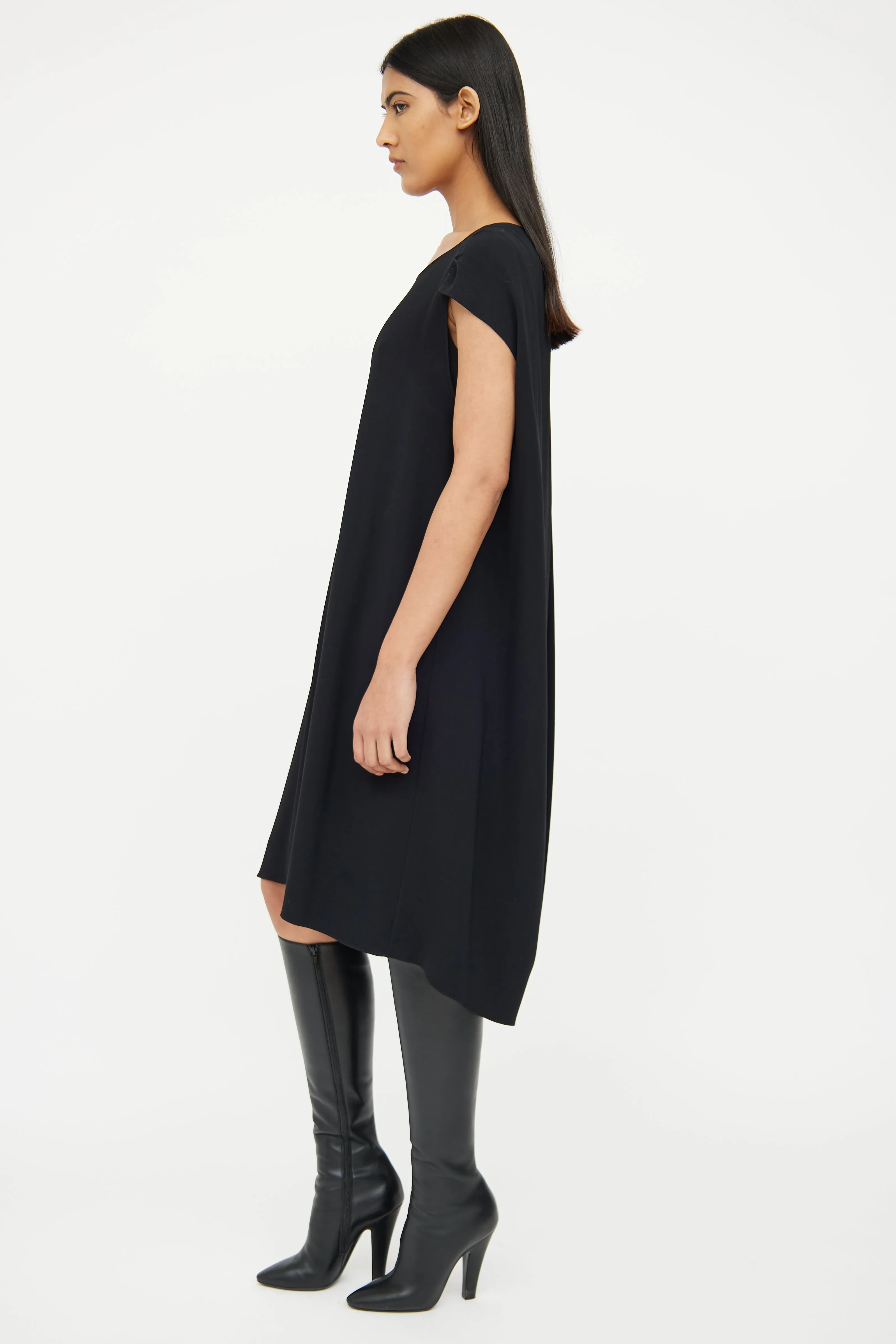 Black Dada Cape Sleeve Dress