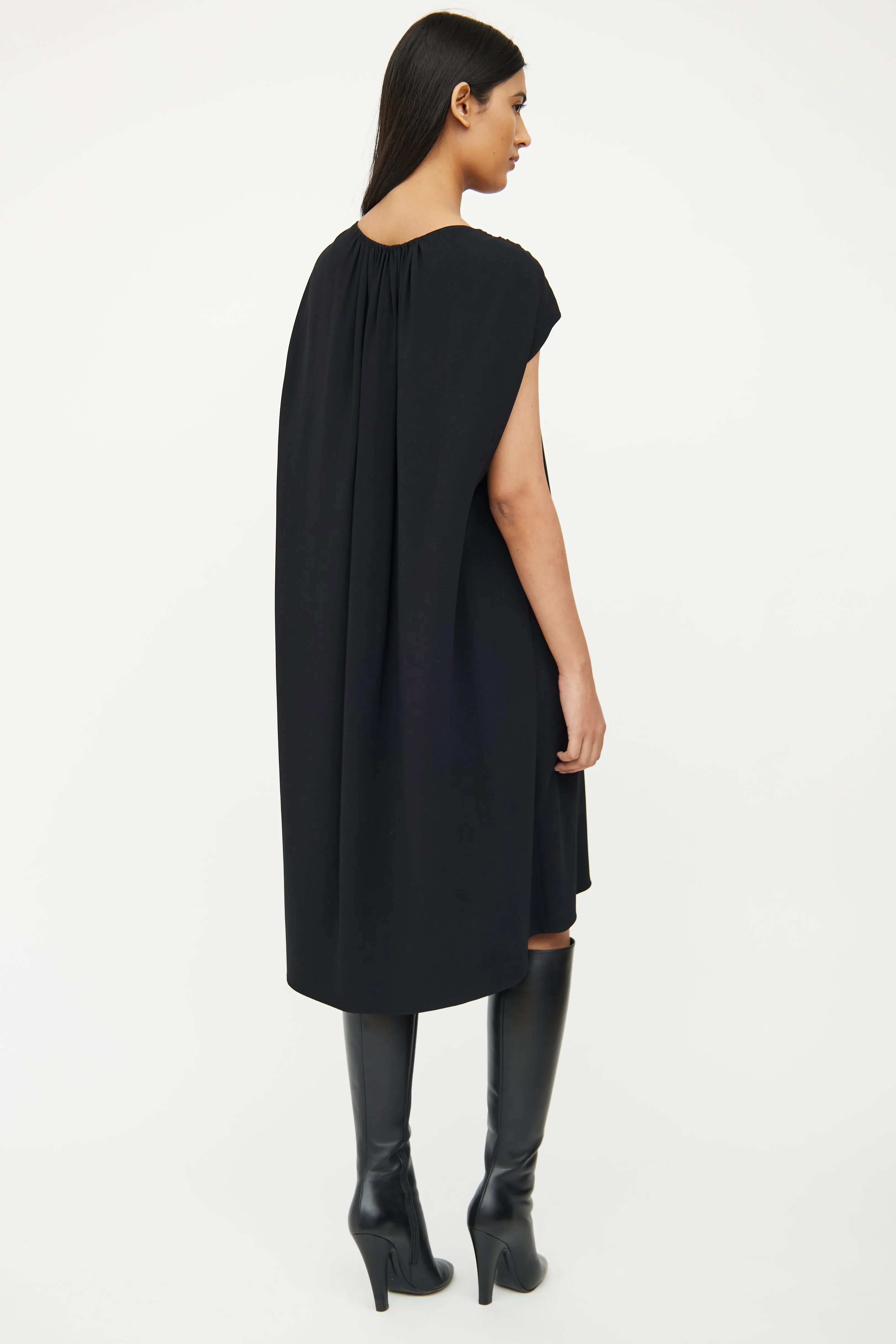 Black Dada Cape Sleeve Dress