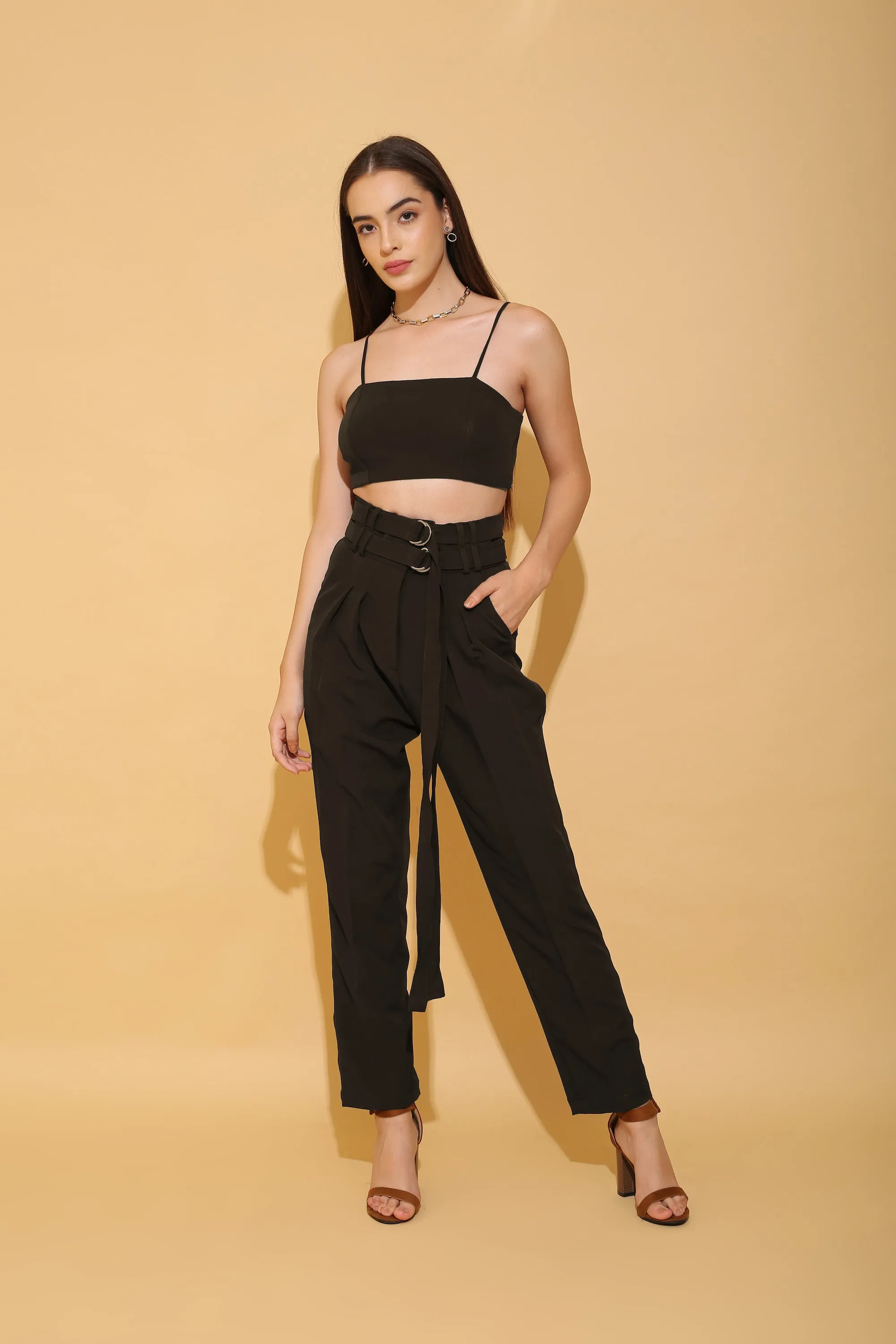 Black Multi-Purpose Crop Top