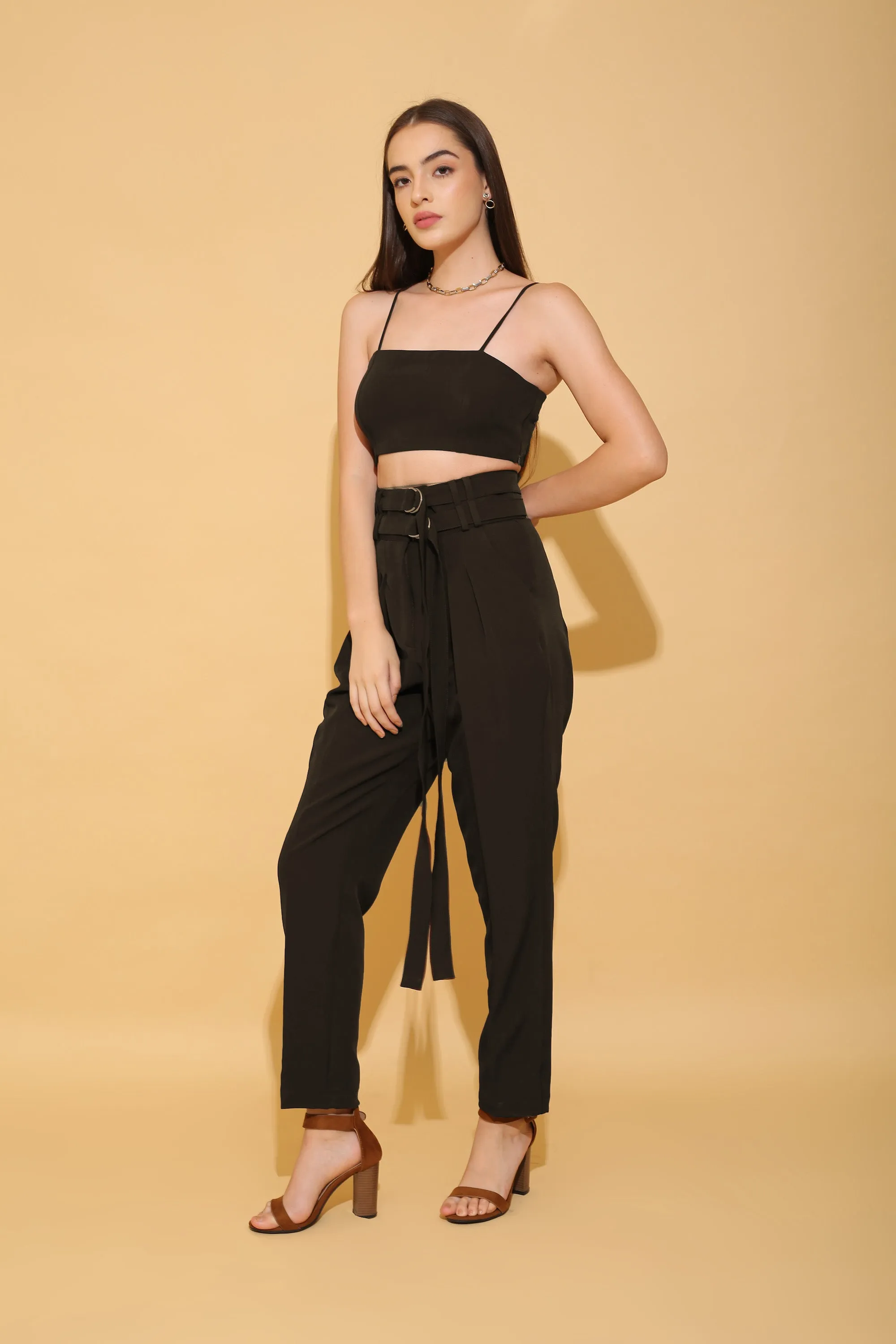 Black Multi-Purpose Crop Top