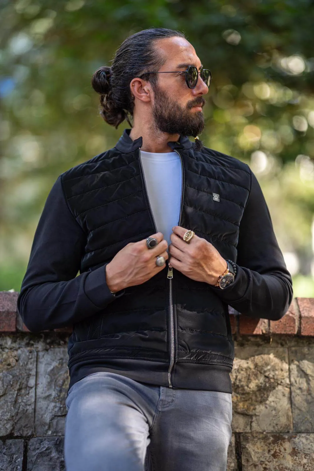 Black Quilted Jacket