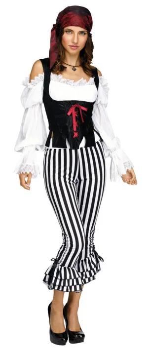 Black/White Sexy Pirate Trousers