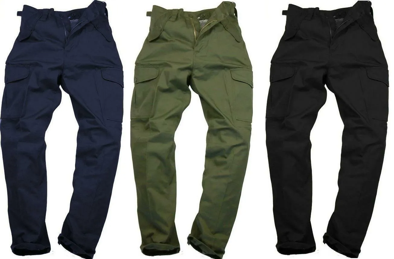 Blue Castle Mens Combat Cargo Work Trousers Short Leg