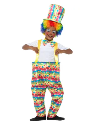 Boys Clown Costume, Multi-Coloured