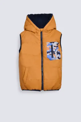 BOYS PUFFER SLEEVELESS JACKET