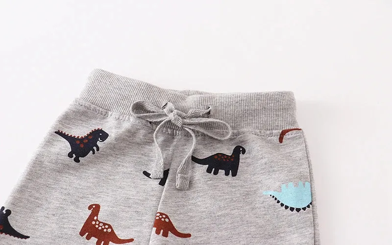 Boys Trousers Spring Dinosaur Animal Sweatpants