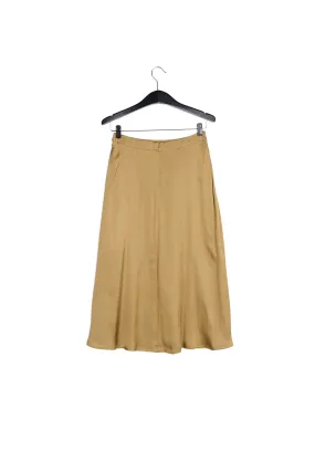 Bronze midi skirt