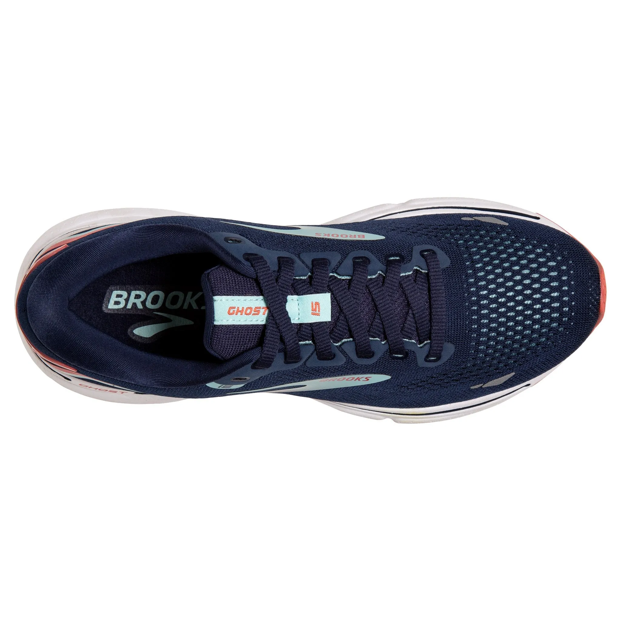 Brooks Women's Ghost 15 Running Shoes Peacoat / Canal Blue / Rose