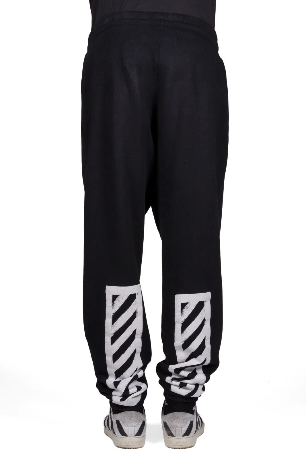 Brushed Diagonals Pants Black