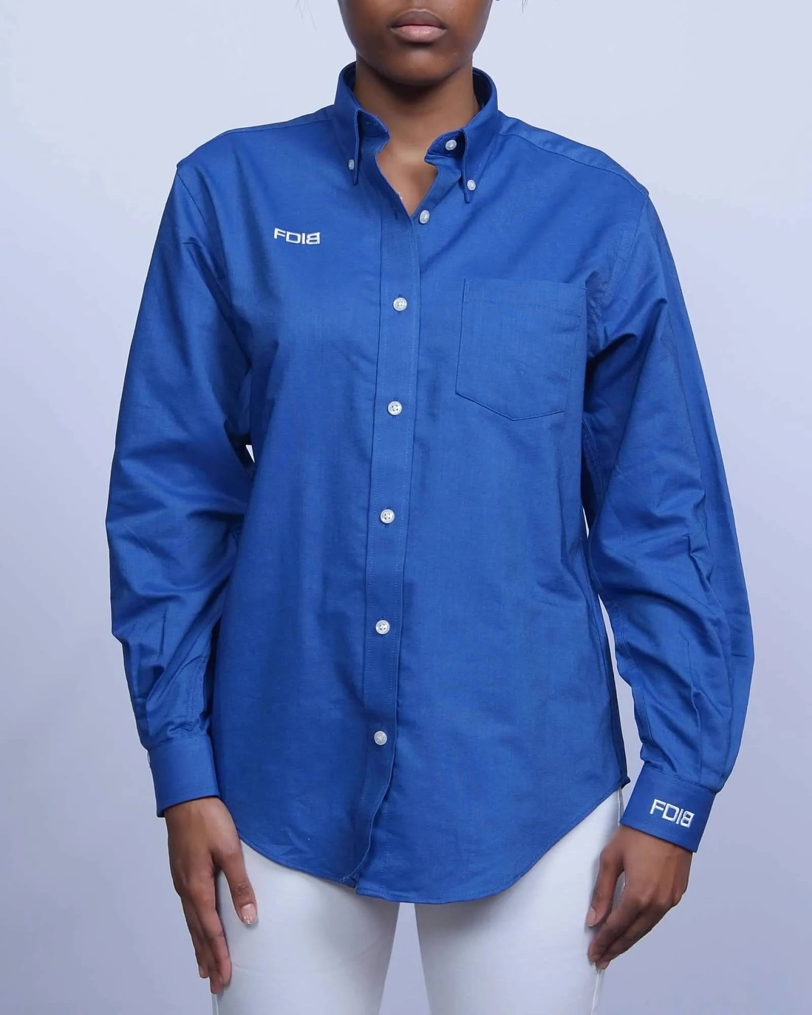 Button Down Professional Wear With FDIB Embroidered Logo