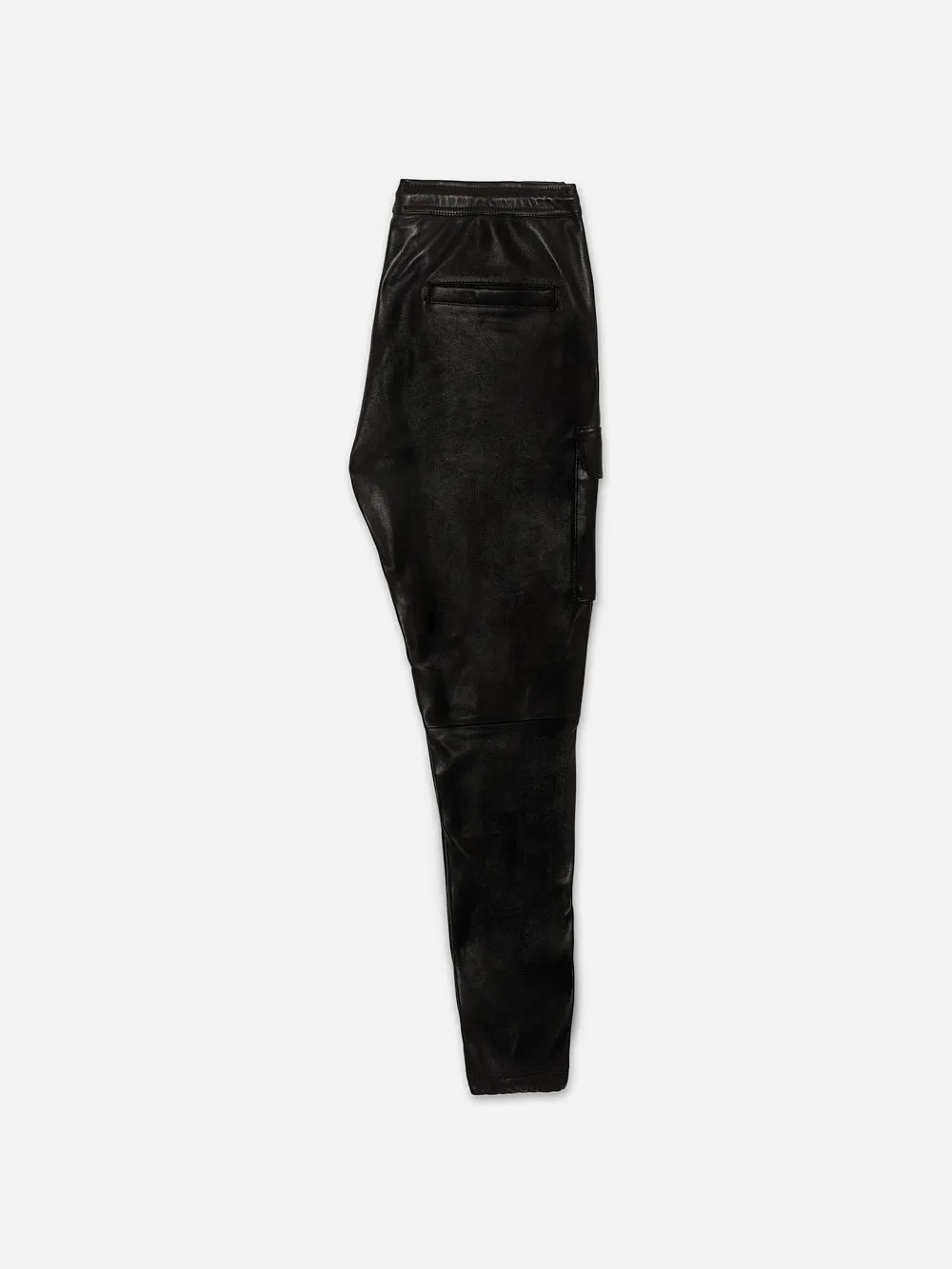 Cargo Leather Pant -- Noir