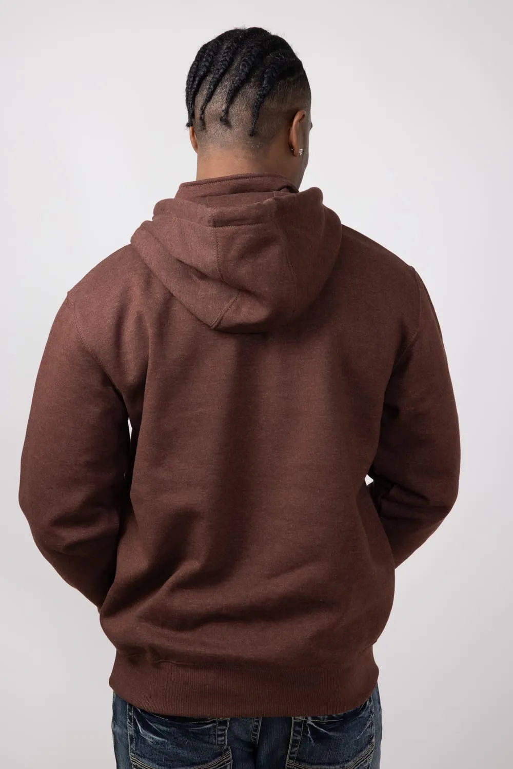 Carhartt Rain Defender Loose Fit Quarter Zip Hoodie for Men in Mocha | 100617-B86-MOCHA