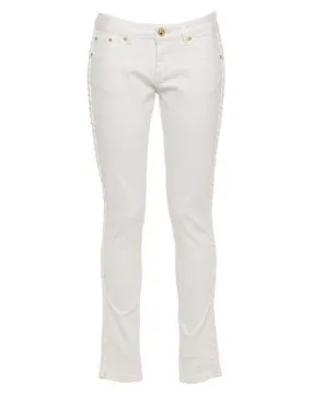 Cavalli Class Women Denim trousers White 27 jeans