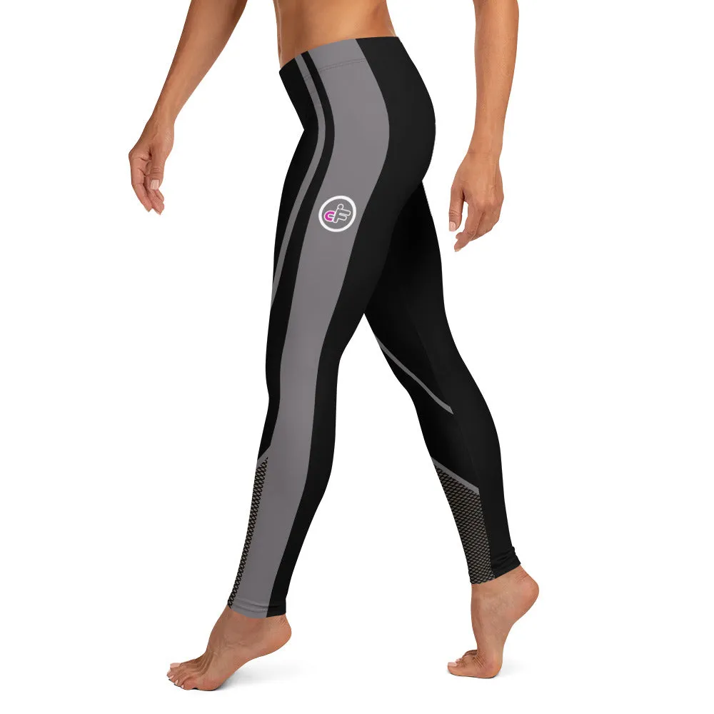 cFIT Black and Gray Luxe Leggings