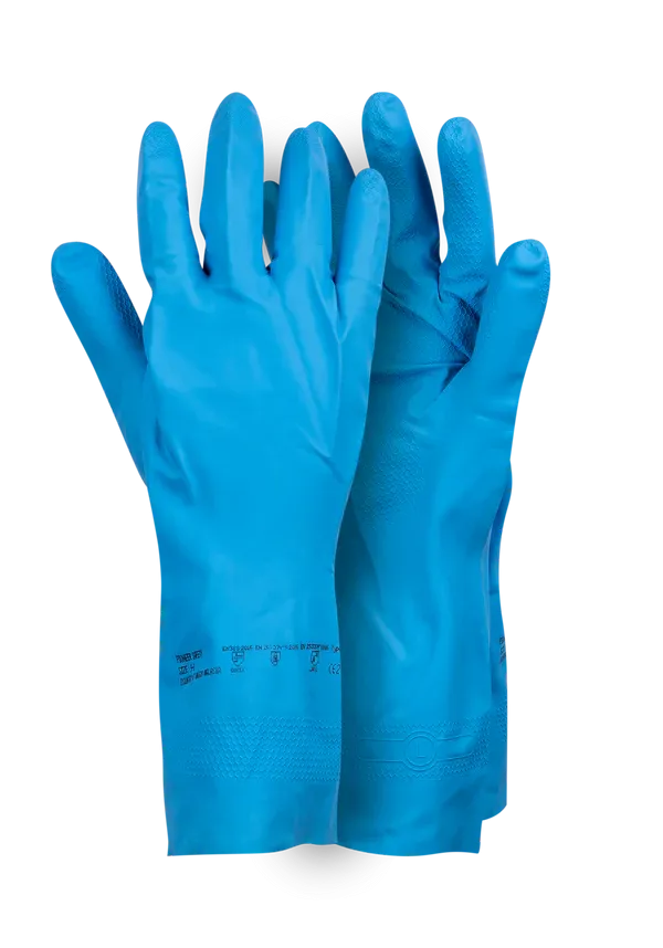 Chemical Blue Nitrile Household Gloves