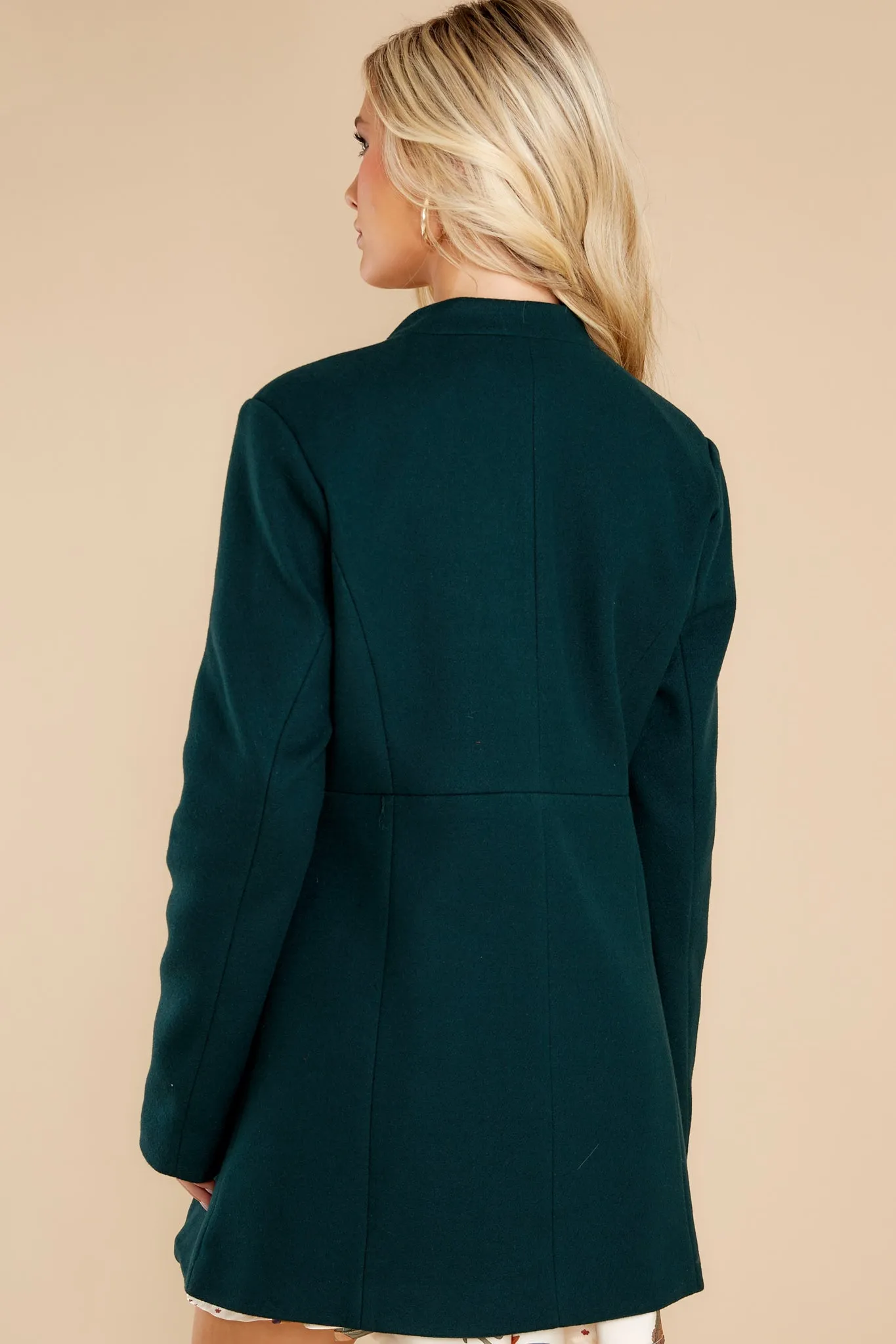 Chic Comfort Dark Green Coat