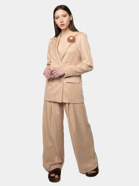 CHICAGO - Camel Pinstripe Suit