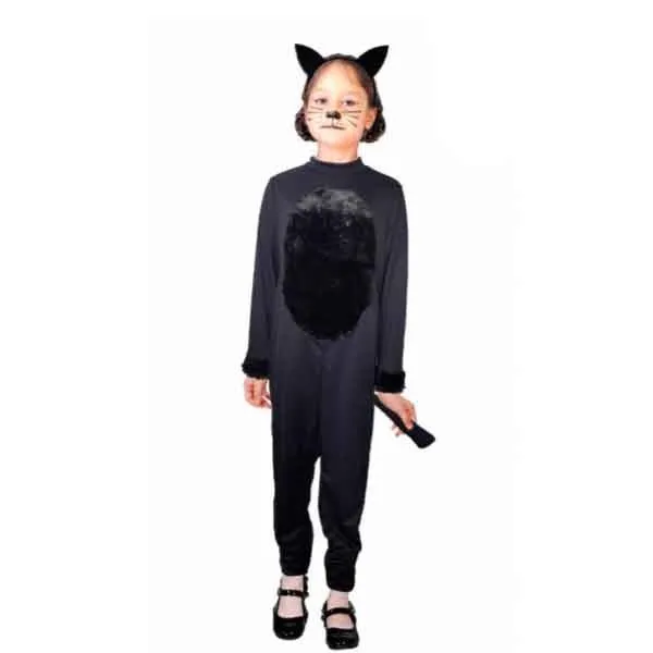 Children Black Cat Girl Costume