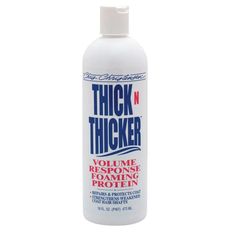 Chris Christensen Thick N Thicker, Volume Response Foaming Protein Coat Treatment for Dogs and Cats