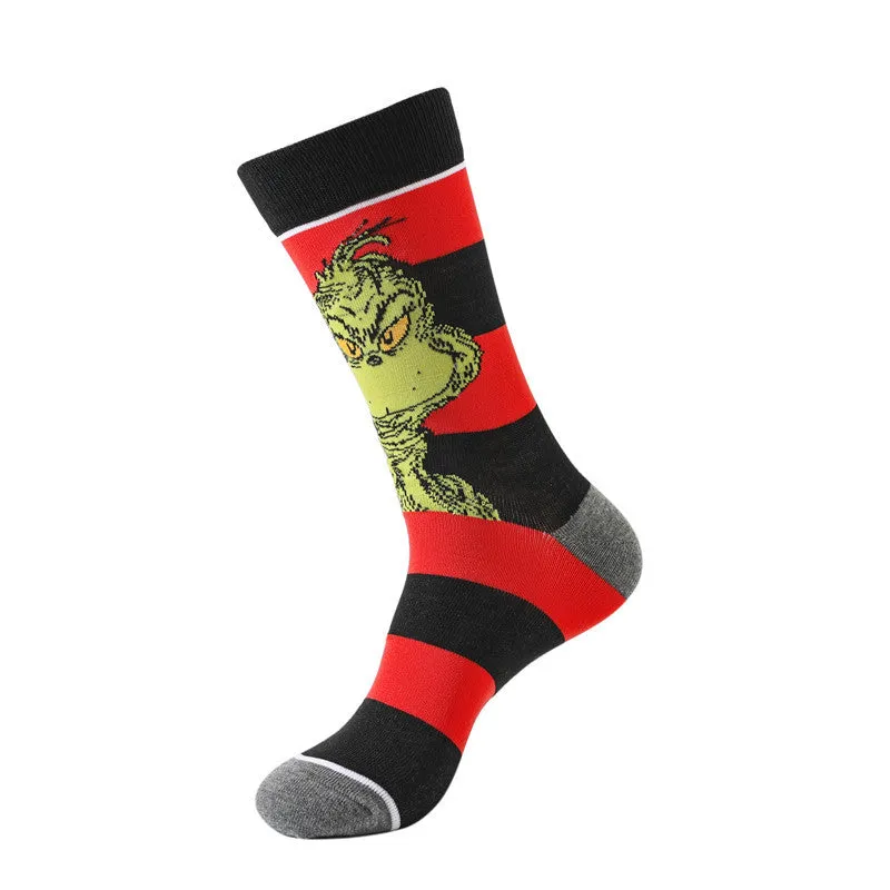 🎅Christmas Sale🎄 Grinch Men's Christmas Fun Socks