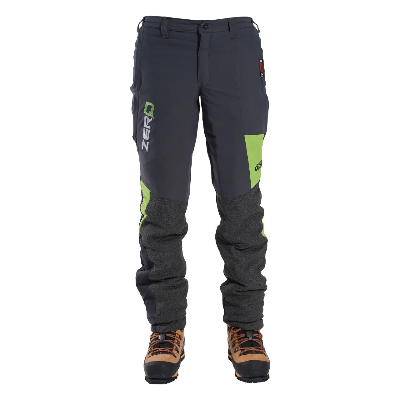 Clogger Zero Gen2 Light and Cool Men's Chainsaw Protective Pants - Grey/Green