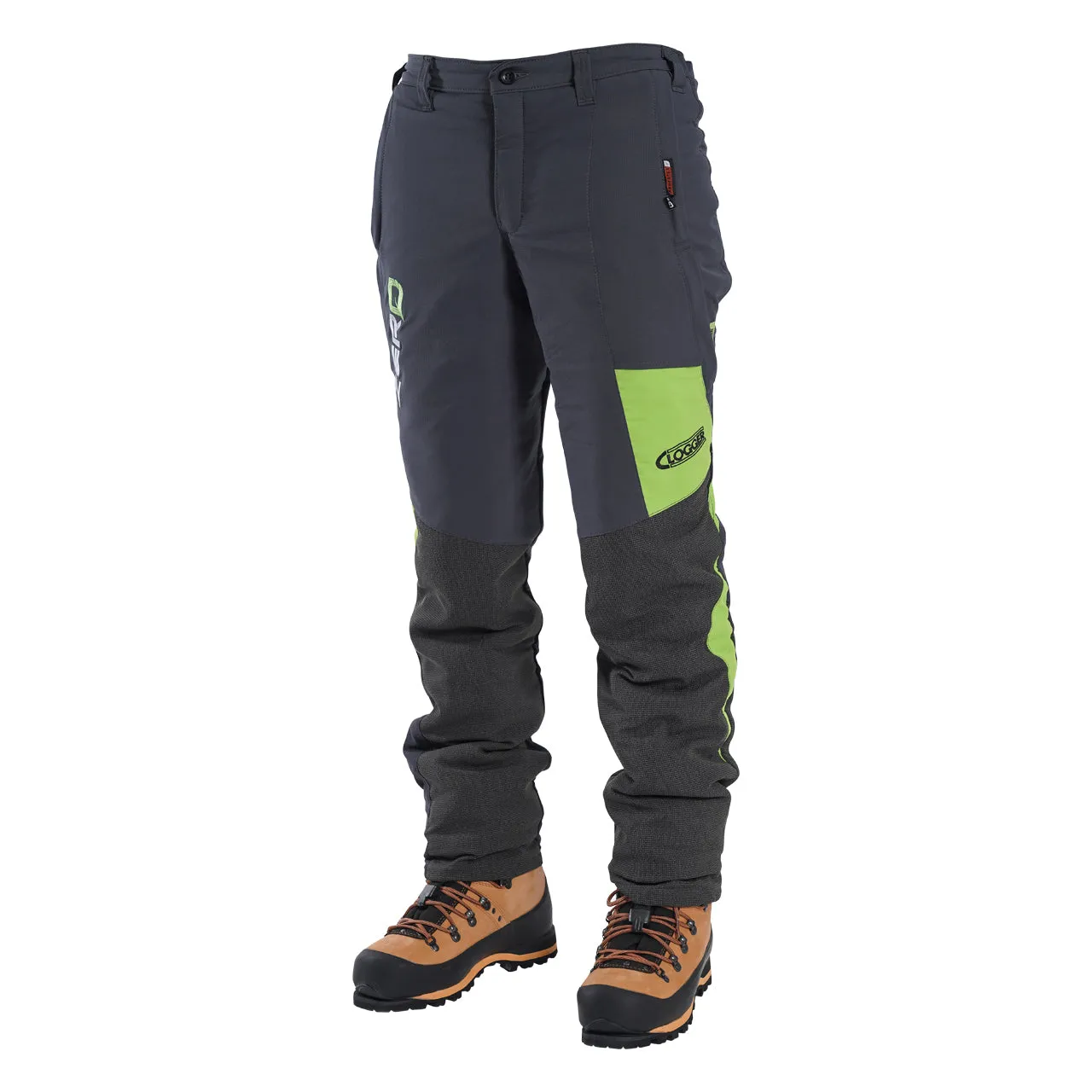 Clogger Zero Gen2 Light and Cool Men's Chainsaw Protective Pants - Grey/Green