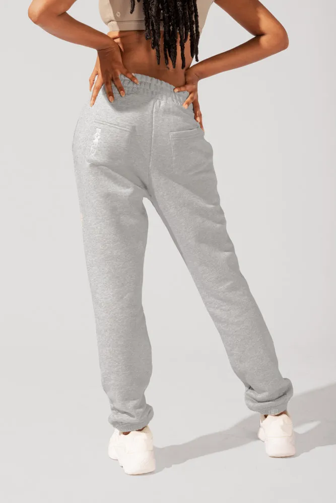 Cloud Rollover Sweatpant - Heather Grey