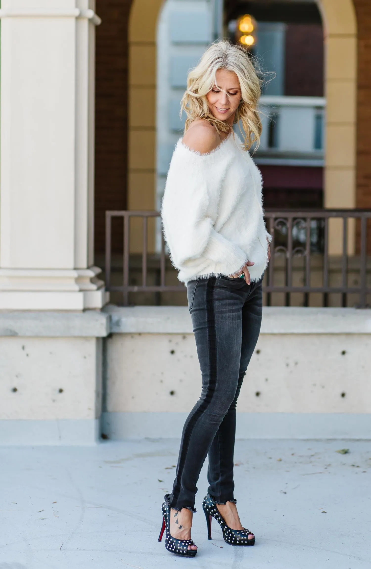 Cold Shoulder Sweater