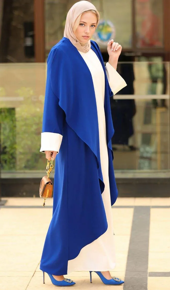 Contrast Trendy Abaya