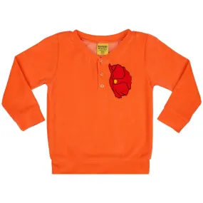 Coral Velour Sweatshirt - 1 Left Size 3-5 years