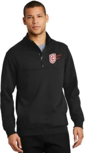 CornerStone® 1/2-Zip Job Shirt with Conard Cheer Left Front