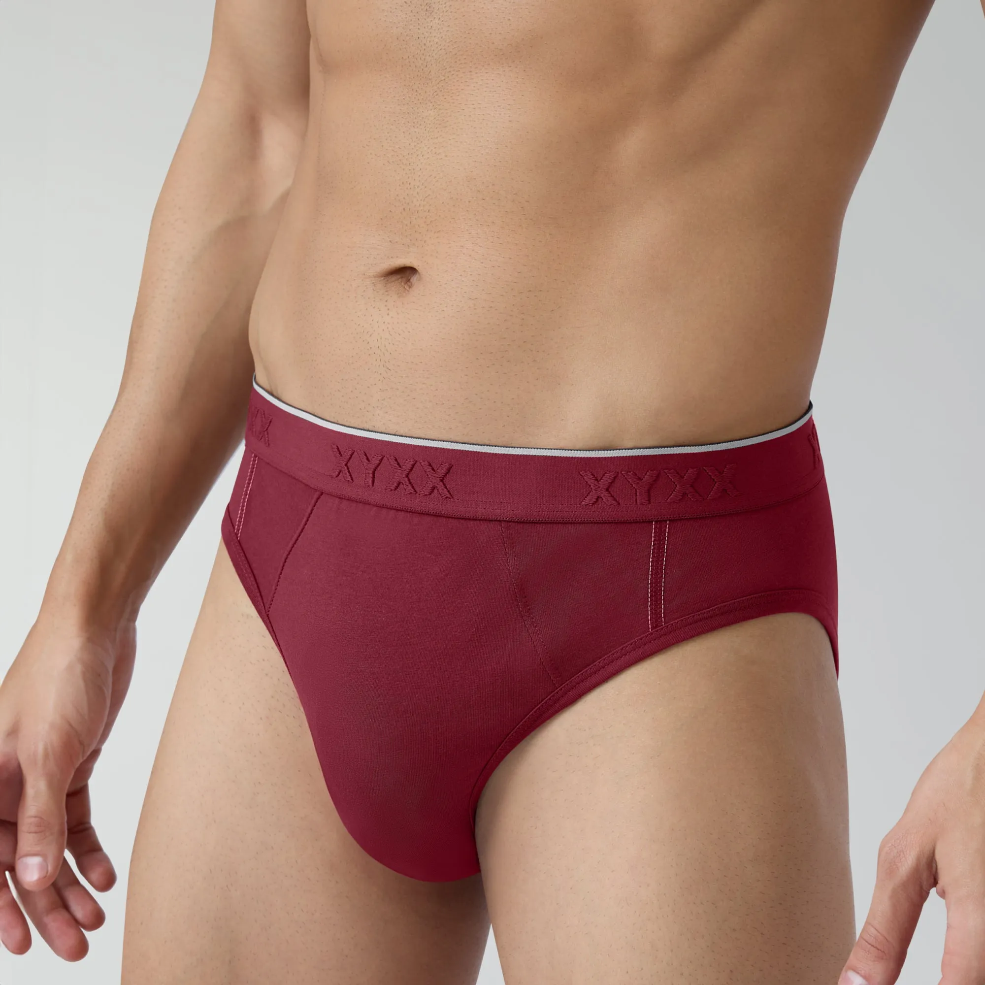 Crux Cotton Stretch Briefs Bold Burgundy