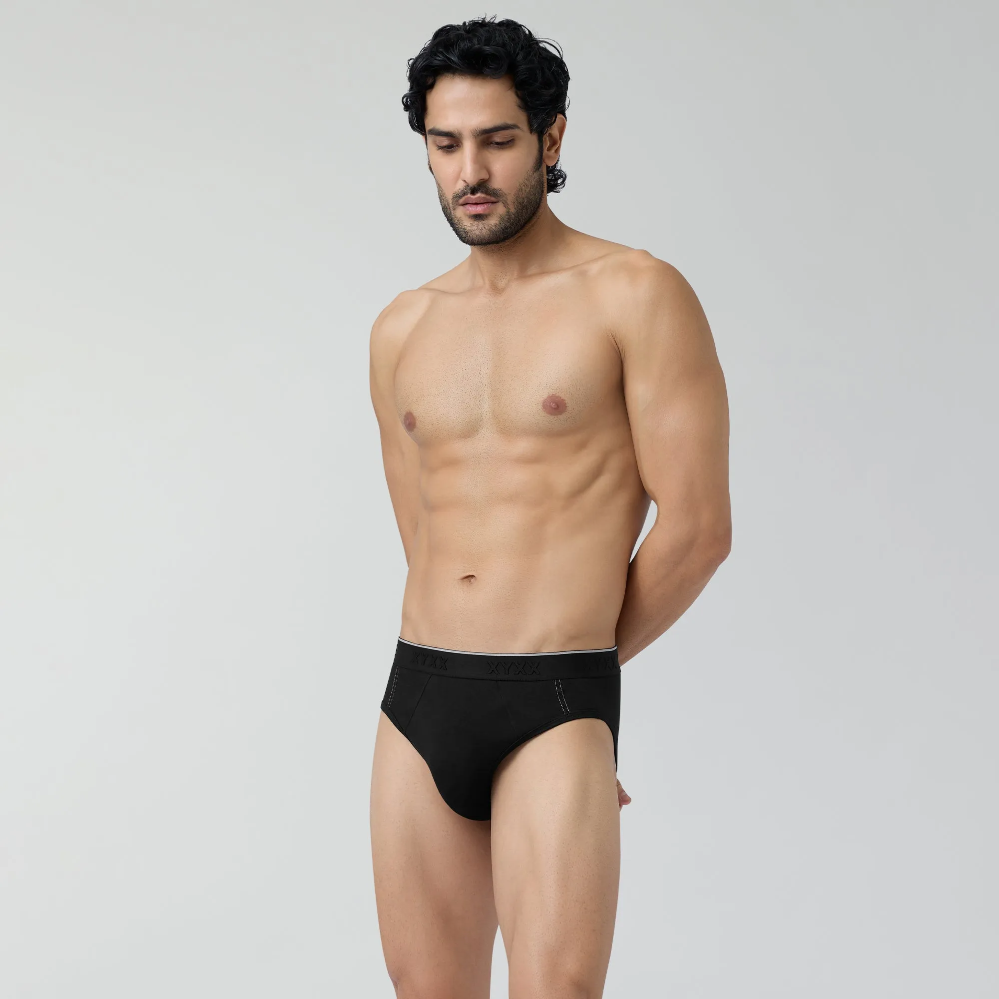 Crux Cotton Stretch Briefs Pitch Black