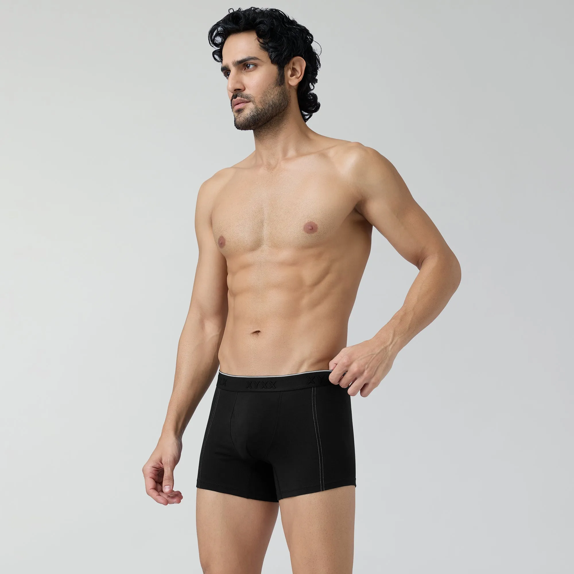 Crux Cotton Stretch Trunks Pitch Black