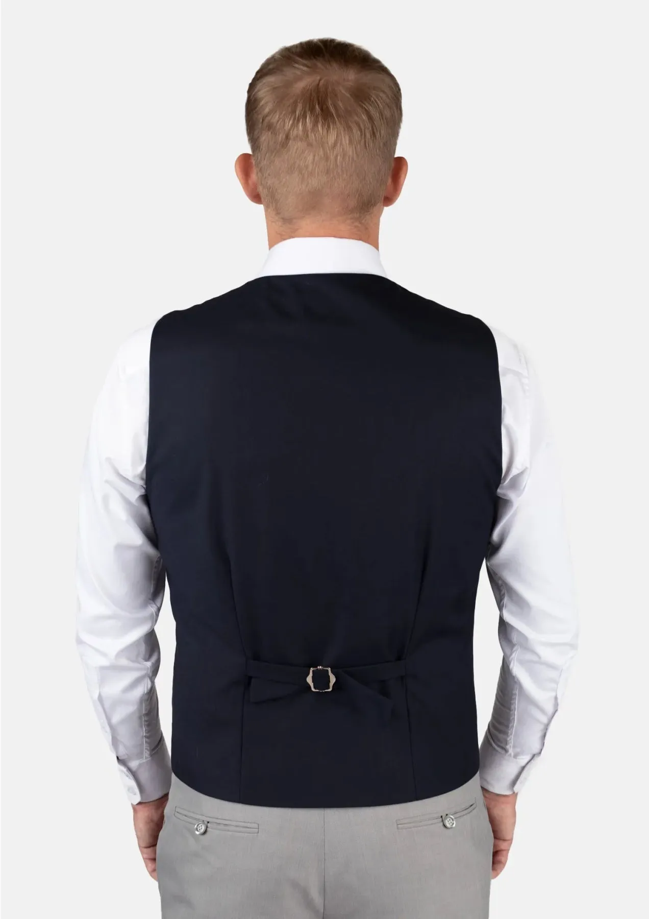 Dark Navy Twill Vest